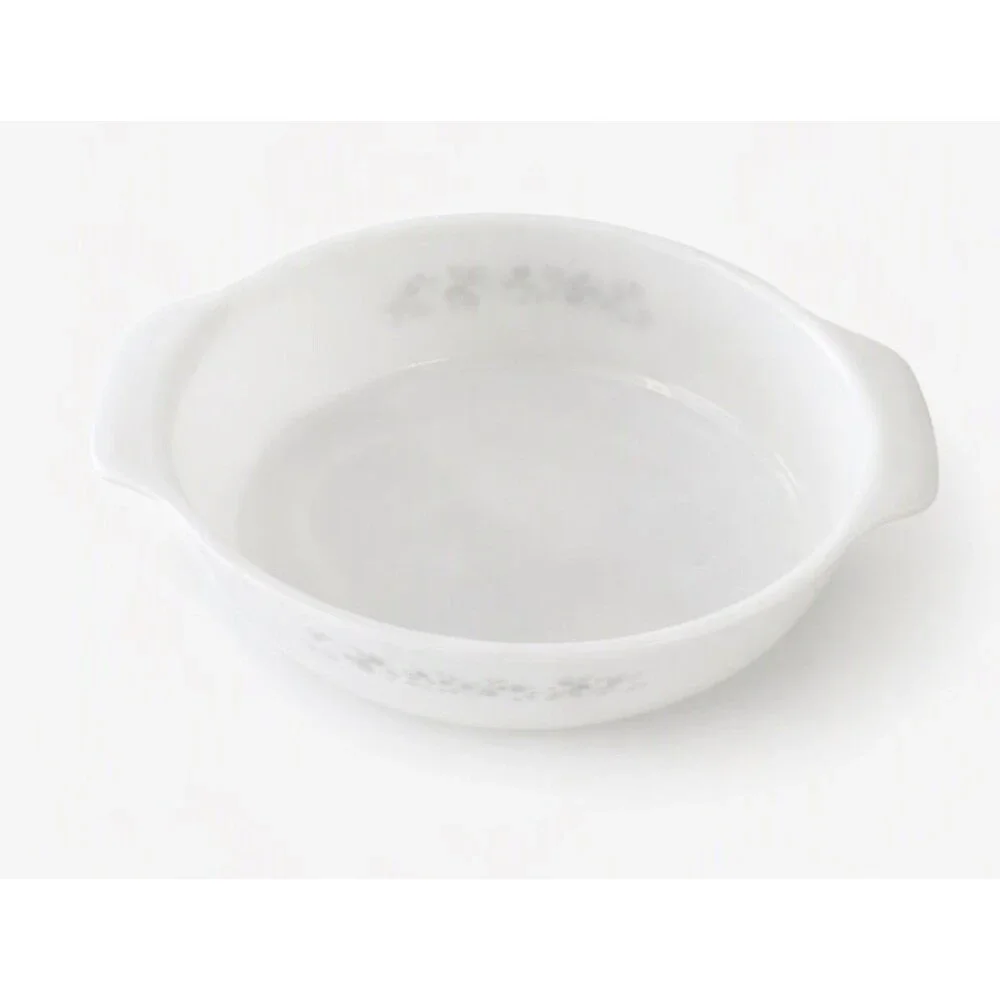 Anchor Hocking Fire King White Green Meadow Fire King Oval Baking Dish 1 .5 QT.